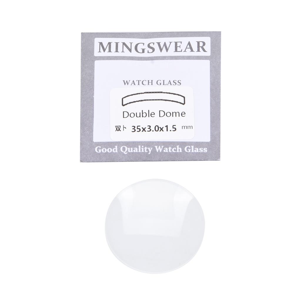 1.5mm Thick Double Domed Mineral Watch Crystal 30-38mm Diameter Concave Glass Protector Protective Film Watch Accessories