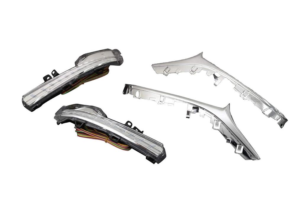 AVEST VerticalArrow LED Flowing Door Mirror Turn Signals for LS LC 500 500h (White) (GVF50/GVF55/VXFA50/VXFA55/GWZ100/URZ100)