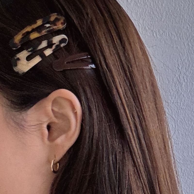 

objet213 Autumn Small Hair Clip 4. Black