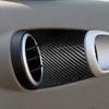 2pcs Interior Door Handle Bowl Cover Left Right Carbon Fiber Replacement for Nissan 350Z Z33 2003‑2008