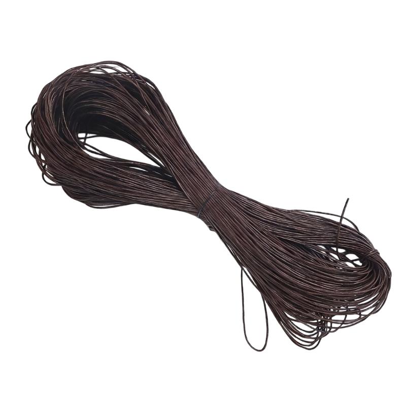 65.61yardX1mm Waxed Cotton Braiding Thread Weaving String for Handmade Bracelets Necklaces Jewelry Making Accessories