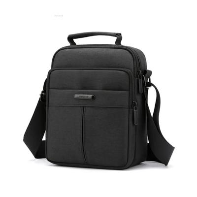 Casual Oxford Cloth Men's Crossbody Bag Multi-layer Large Capacity Business Shoulder Bag Waterproof Zipper Messenger Bag