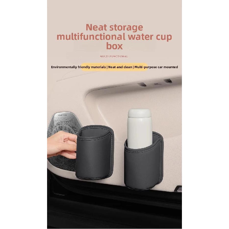 Universal Car Door Cup Holder Box Back Clip Design Drink Rack Storage Bin Car Seat Back Water Cup Box Organizer Pocket Cup Holders 5