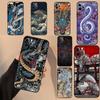 Japanese Dragon Phone Case For iPhone 17 16 15 14 13 11 12 Pro Max Mini 16 Plus 16e 17 Air Protective Cover