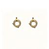 Q-Shaped Diamond-Encrusted Cross Stud Earrings - European-American High-End Geometric Ear Jewelry
