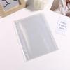 A5 Transparent Card Album Pages, 2-Pocket, 5-Inch Loose-Leaf Card Sleeves, 6-Hole Instax Photo Storage Pages
