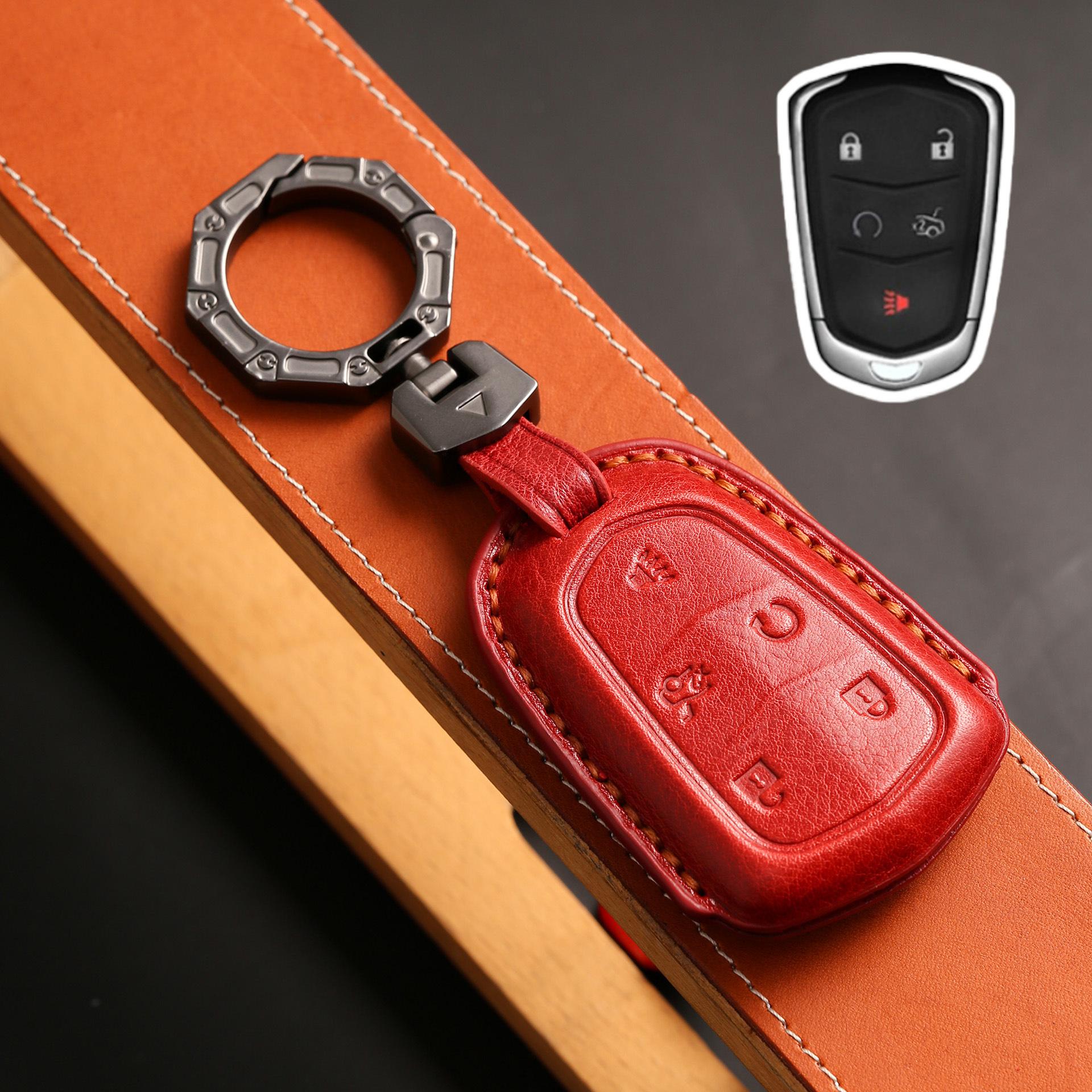 

Подходит для чехла для ключа Cadillac xt5, специального чехла xts, пряжки xt6, мужской сумки Cadillac высокого класса atsl