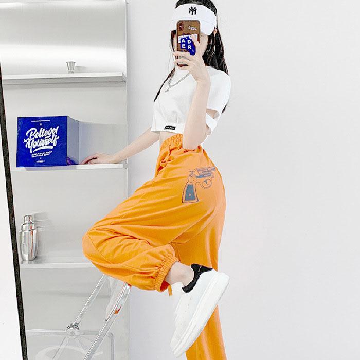 Women Korean Streetwear Casual Oversize Kpop  Baggy Spring Straight Leg Joggers Sweatpants Plus Size