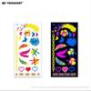 2024 Halloween Body Sticker Fluorescent Butterfly Rose Fake Tattoo Festival Masquerade Party Face Tattoo Sticker