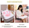 Cute Cat Paw Seat Cushion & Plush Toy for Office or Living Room - Ideal Birthday Gift