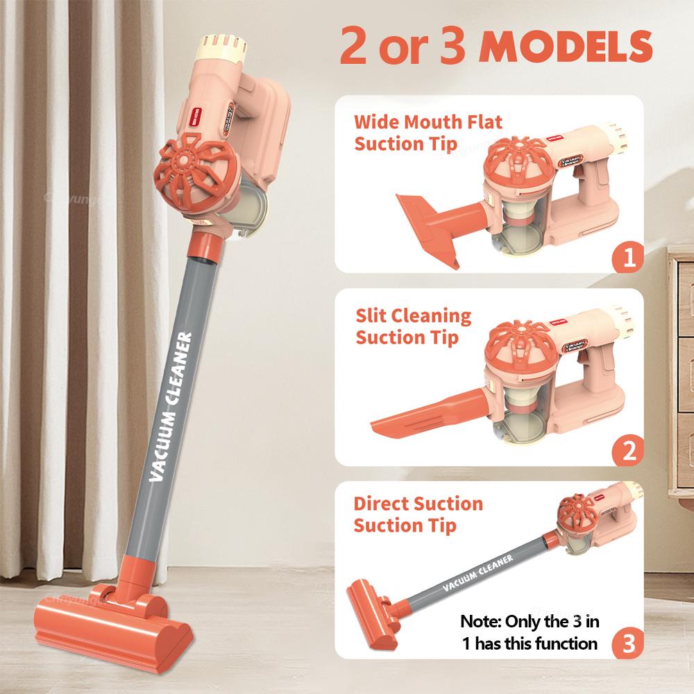 Simulation Electric Vacuum Cleaner Set for Toddlers Kids Pretend Play Toys Role Play Housekeeping Toys Educational Toys Gifts
