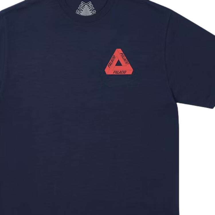 Palace Tri Lingual T-Shirt Navy Unisex Tops Blue P29TS082