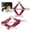 2Pcs Metal Universal Rhombus Adjustable Lifting Jack Accessory for 110 RC Car Red