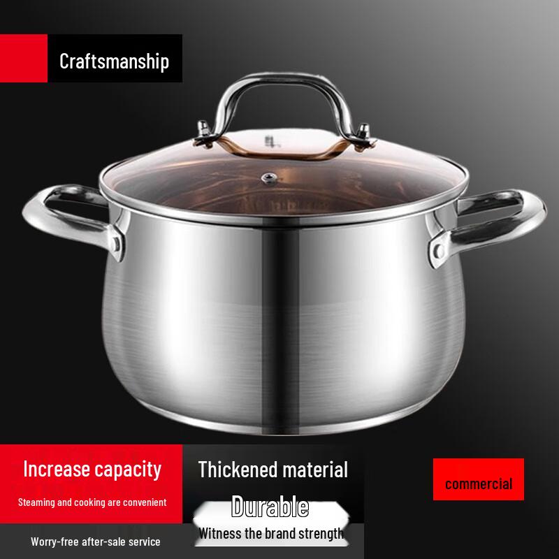 Sule 304 Stainless Steel Induction Stockpot, 28cm