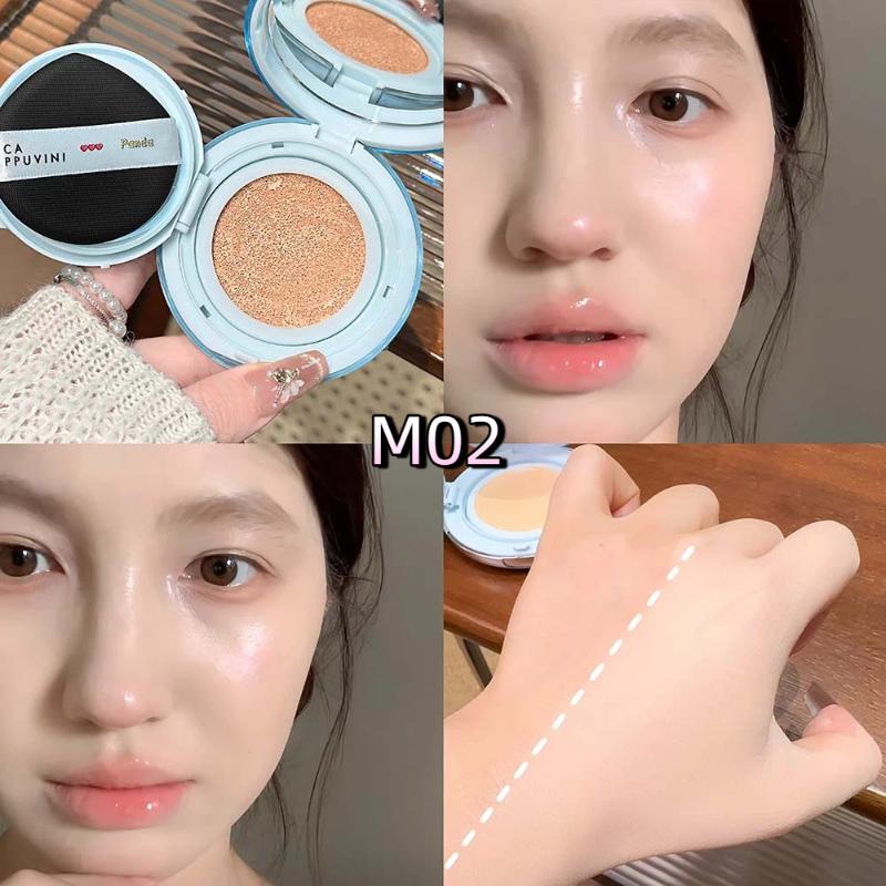 Cappuvini Matte Silky Moisturizing Concealer Air Cushion Natural Makeup Holding Water Resistant Cream Cushion Skin Foundation