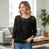 Crochet Knit Knit Sweater Round Neck Hollow Out Top Fashion Beach Cover Up  Beach Vacation