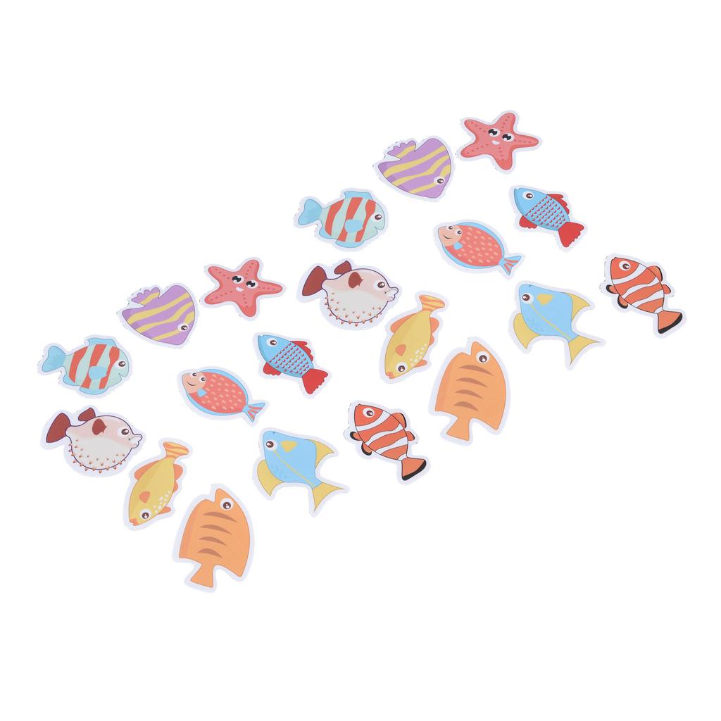 2 zestawy antypoślizgowe naklejki na wanny matowe kolorowe ryby samoprzylepne wodoodporne odporne na formy bezpieczne na Baby Shower