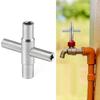 4 In 1 Universal Faucet Wrench Square Key Plumber Bathroom Wrench  For Gas Electric Meter Cabinets Bleed Radiators