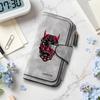 Gothic Devil Pattern Long Wallet Fashionable Multifunctional Card Holder Portable Purse