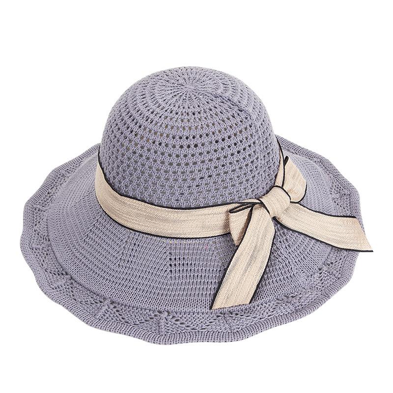 Women's New Knitted Sun Hat Women's Sun Hat Korean Version Breathable Fisherman Hat