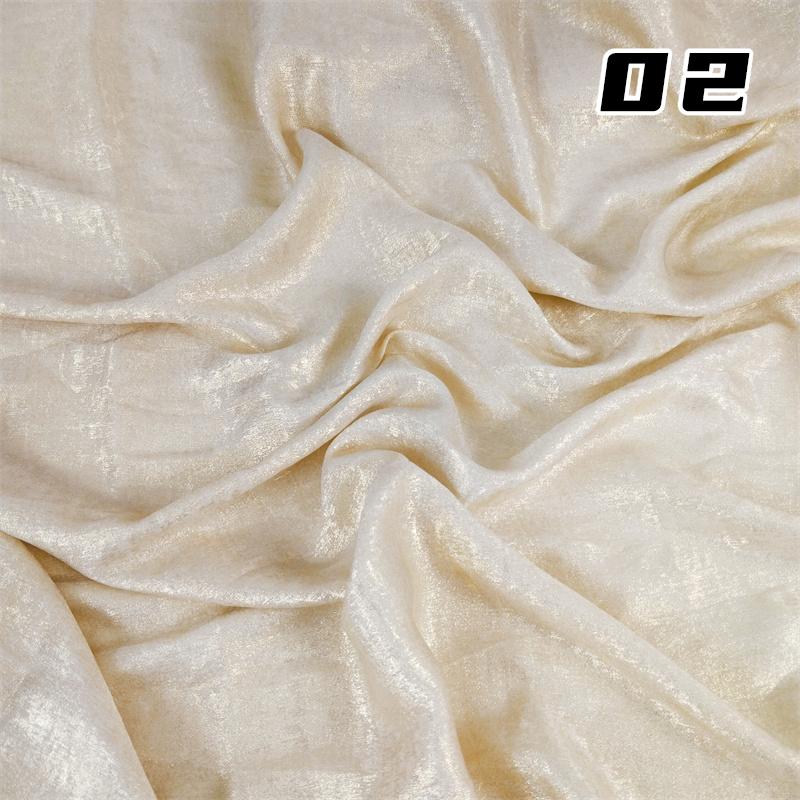 100*150cm Shiny Hot Stamping Stretch Luster Fabric For Diy Sewing Wedding Dress Hanfu Upholstery Sofa Curtain Background Cloth