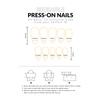 3D Mango Press On Nails 24Pcs Korean Style Artificial Nails with Gradient Green Yellow Design for Daily Party Wedding