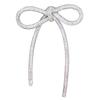 Elegant Rhinestone Bowknot Lapel Pin Stylish Women's Fashion Party Dress Brooch Jewelry Accessory for Parties Gatherings