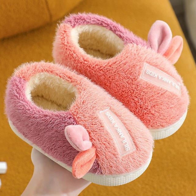 Zimní teplé dětské bavlněné pantofle, podzimní, pro miminka, chlapce a dívky, vnitřní boty, neklouzavé, pro rodiče a děti, domácí, ložnicové boty, pantofle