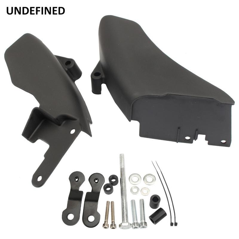 Motorcycle Air Heat Deflector Mid Frame Trim Saddle Heat Shield Cover for Harley Dyna 2006 Later Street Bob Wide Glide 2006-2017