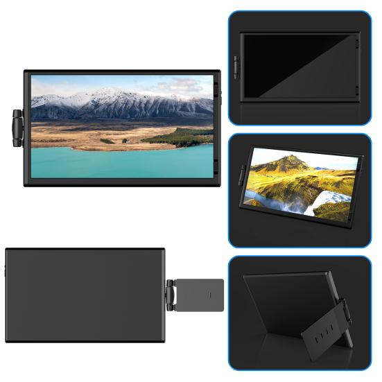 14,1-tommers bærbar utvidelsesskjerm FHD IPS HDMI-kompatibel Type-C 3.1 Justerbar datamaskin bærbar datamaskin telefon utvidelsesskjerm