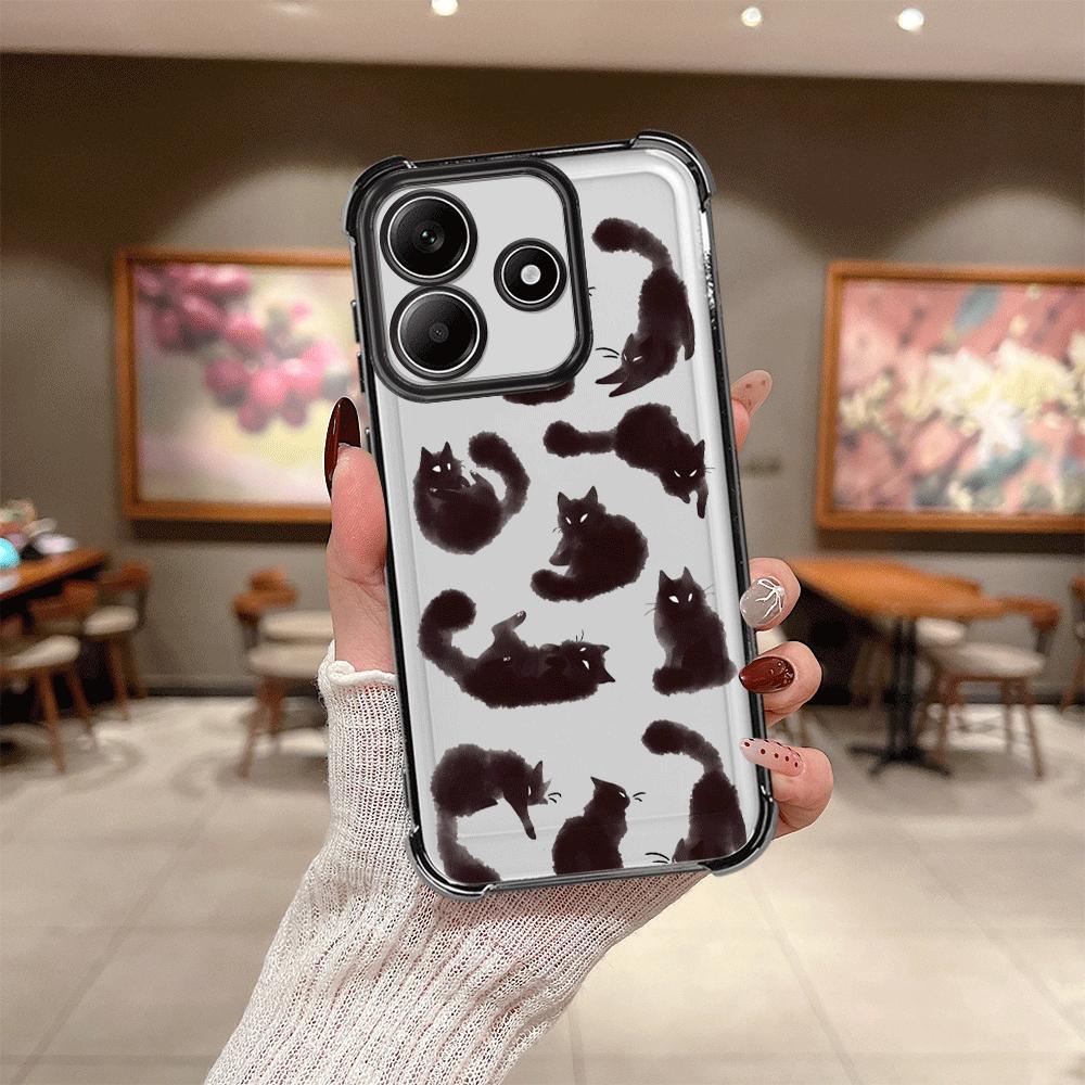 Case for Redmi Note 14 Pro Plus K80 9 Pro 11s 13C 10 Lite 11 Note 13 A3 A5 12 Phone Cover Cartoon Kitty
