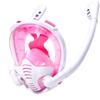 Snorkeling Mask 180°Panoramic View Silicone Dry Top Snorkeling Diving Swimming Goggles with 2 Snorkels Anti-Fog Anti-Leak