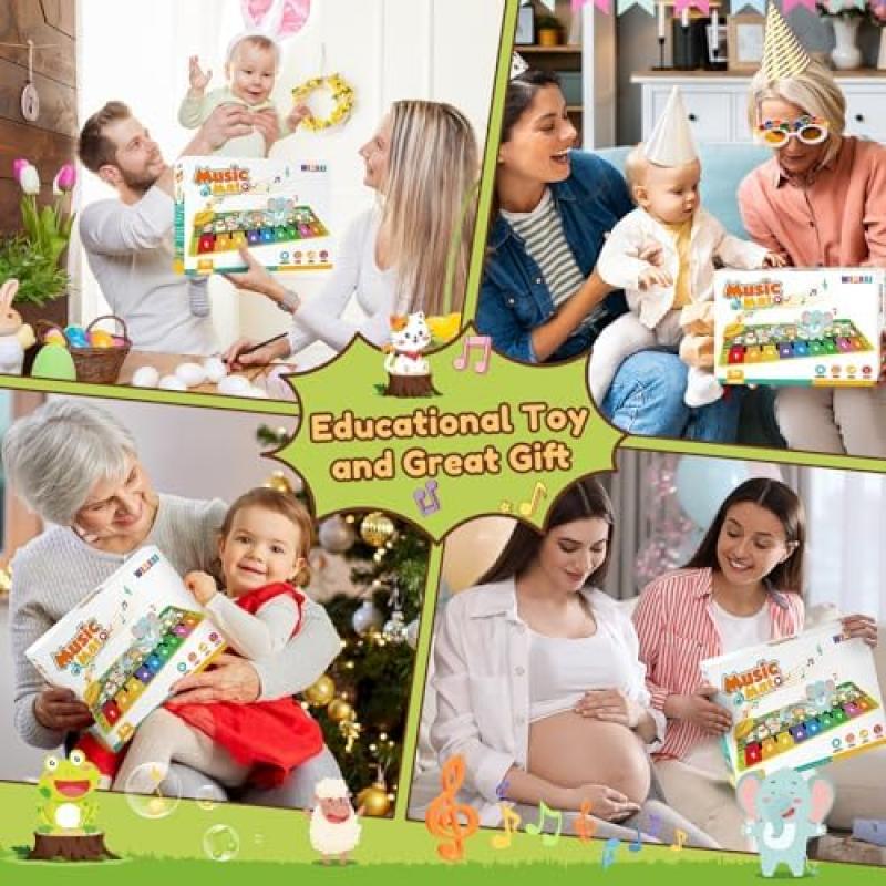Baby Music Play Mat, Piano Dance Mat for Toddlers 1-3 Years Old, Educational Toys, Christmas Birthday Gifts for Boys Girls