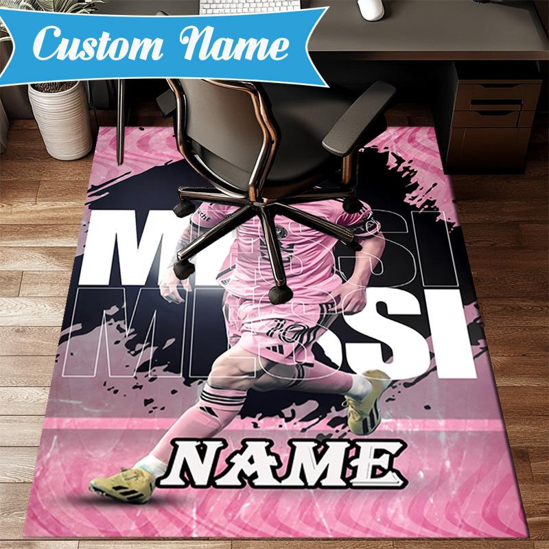 Custom Name Argentina's Victory Celebration Rug for Living Room, Game Rooms, Office, Bedroom, Floor Mat Playful Design, fan gifts Christmas decor