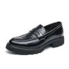Fashion Designer Brand Men's Leather Casual Shoes Elegant Retro Banquet Dress Shoes Versatile Men's Commuting Driving Shoes Anti Slip