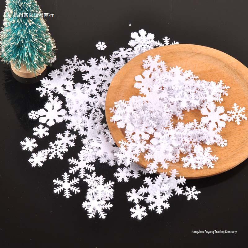 Mini Snowflake Christmas Craft Decorations 1-3cm - No Adhesive Back