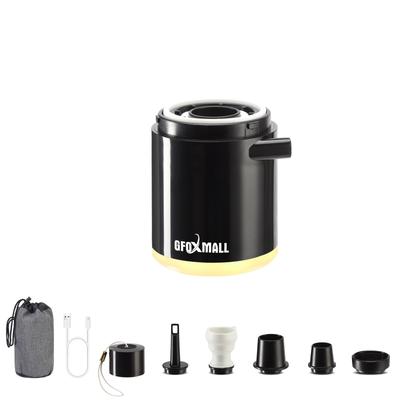 Gfoxmall Portable Air Electric Air with Air Exhaust LED Lightest Powerful Outdoor Electric Air 1400mAh with 5 Types of USB Inflator Camping Vacuum Bag