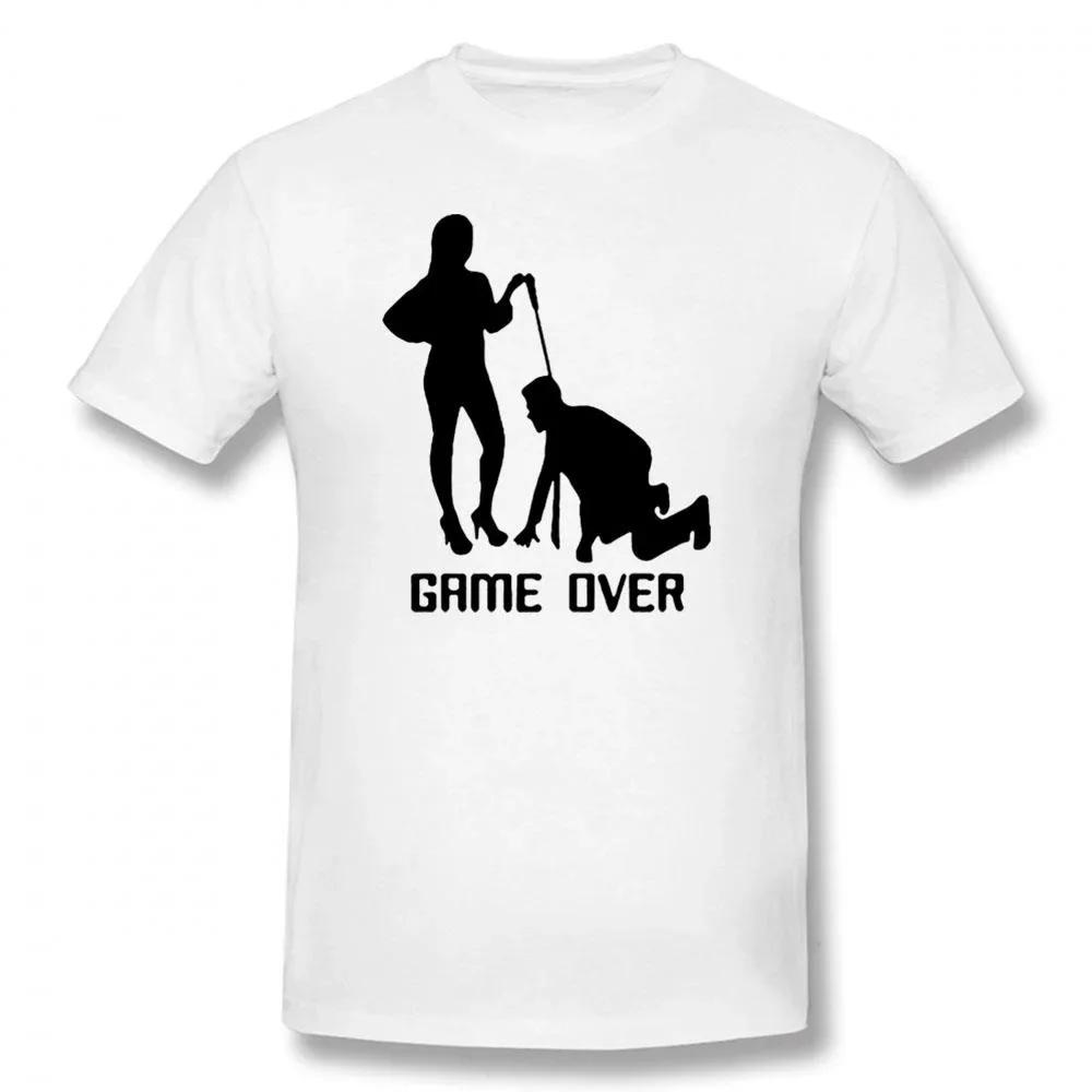 Game Over Bride Groom Bachelor Party T Shirt Funny Tshirt Mens Clothing Short Sleeve Camisetas T-shirt Fashion Streetwear