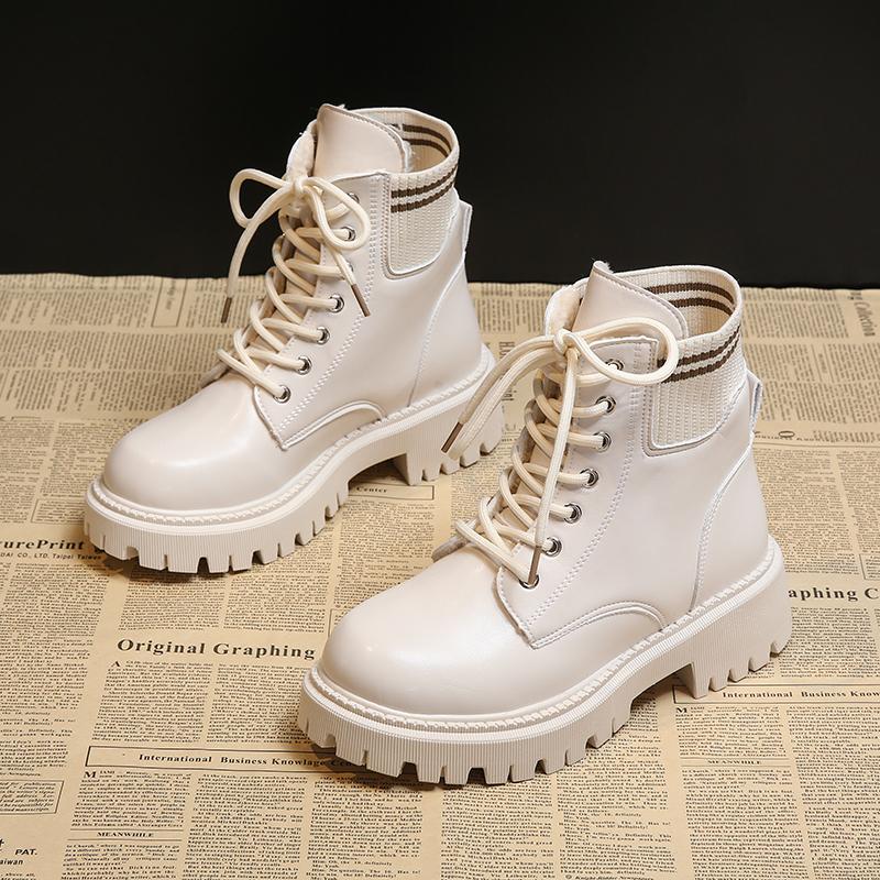 

2026 on Slip New In Ladies Shoes Padded Elegant With Medium Heels Spring Autumn Women s Snow Boots 39 Comfrtable Trend 35 бежевый