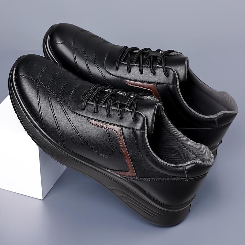 New Men's Daily Casual Leather Shoes Men's Trendy Single Shoes Wear-resistant Soft-soled Soft-faced Sports Men's Shoes