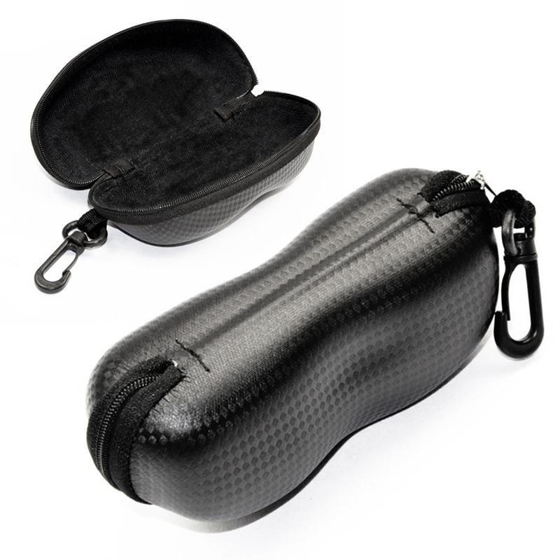 1Pc Black Eyewear Cases with Lanyard Zipper Glasses Box Unisex Sunglasses Presbyopic Glasses Bag Holder Cover
