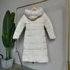 Women Winter Hooded Fur Collar Jacket Coat Parka Thicken Warm Long Chaqueta Slim Zipper Pocket Solid Color