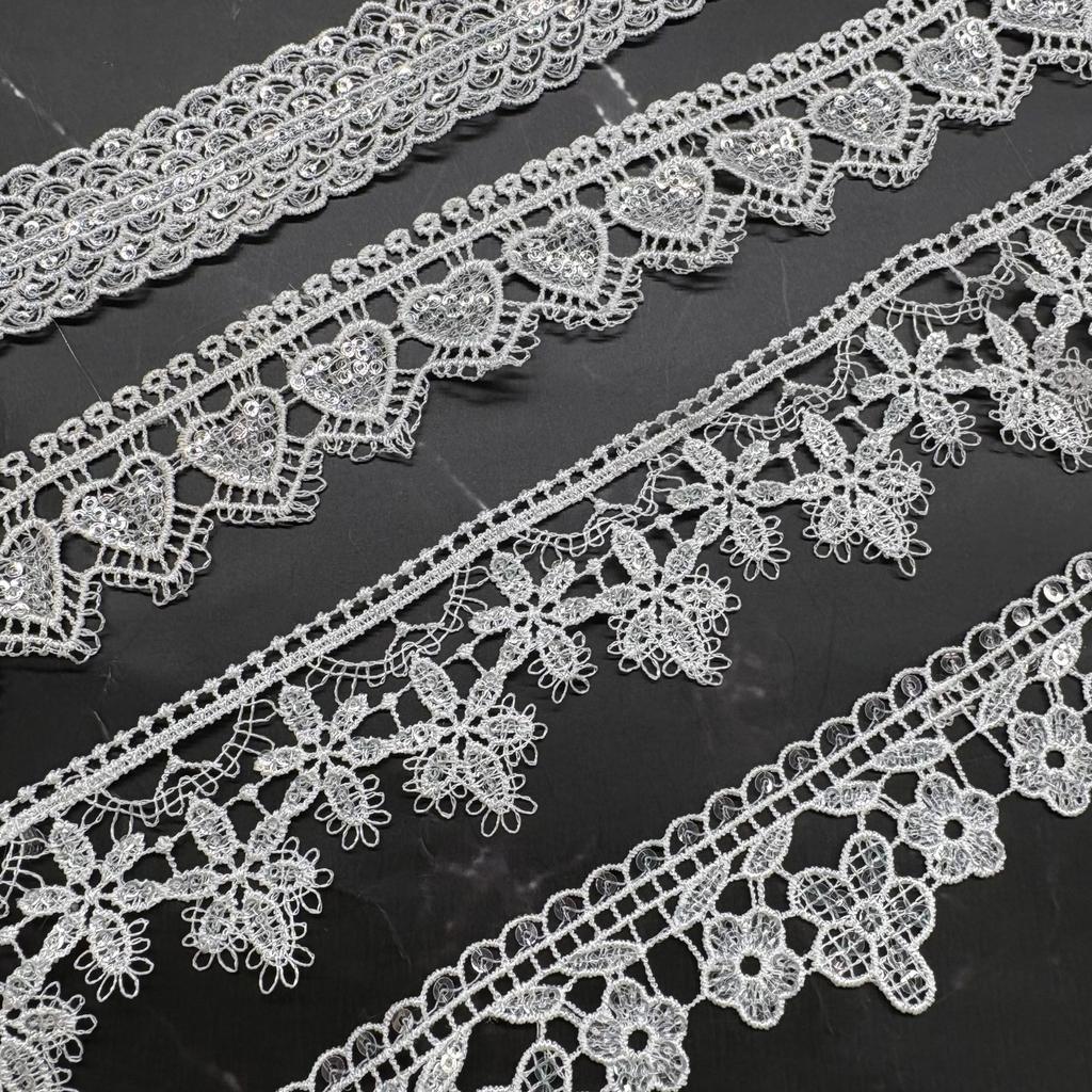 Clothing Accessories Home Women'S Underwear Lolita Ribbon Accessories Hollow Polyester Embroidery Lace Bead Lace