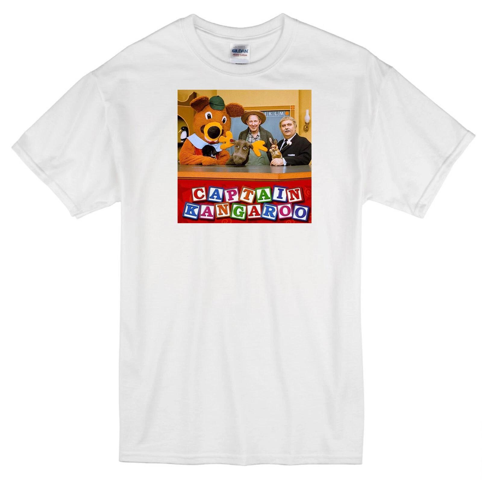 CAPTAIN KANGAROO MR. GREEN JEANS MR. MOOSE BUNNY RABBIT CLASSIC TV WHITE T-shirt S