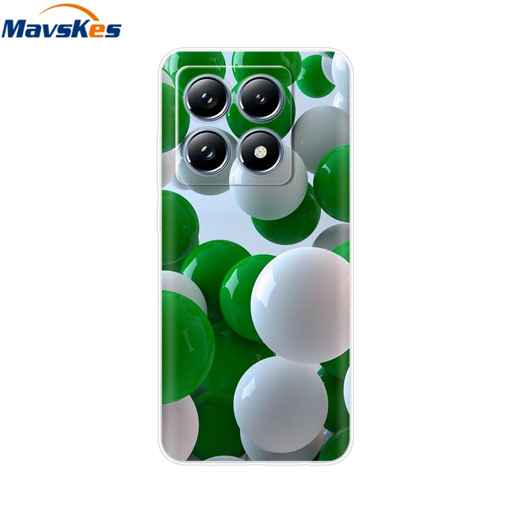 For Xiaomi 14T 5G Case Cute Soft Transparent TPU Painted Silicone Cover For Xiaomi 14T Pro 5G 2024 Mi14T Phone Cases Coque Funda