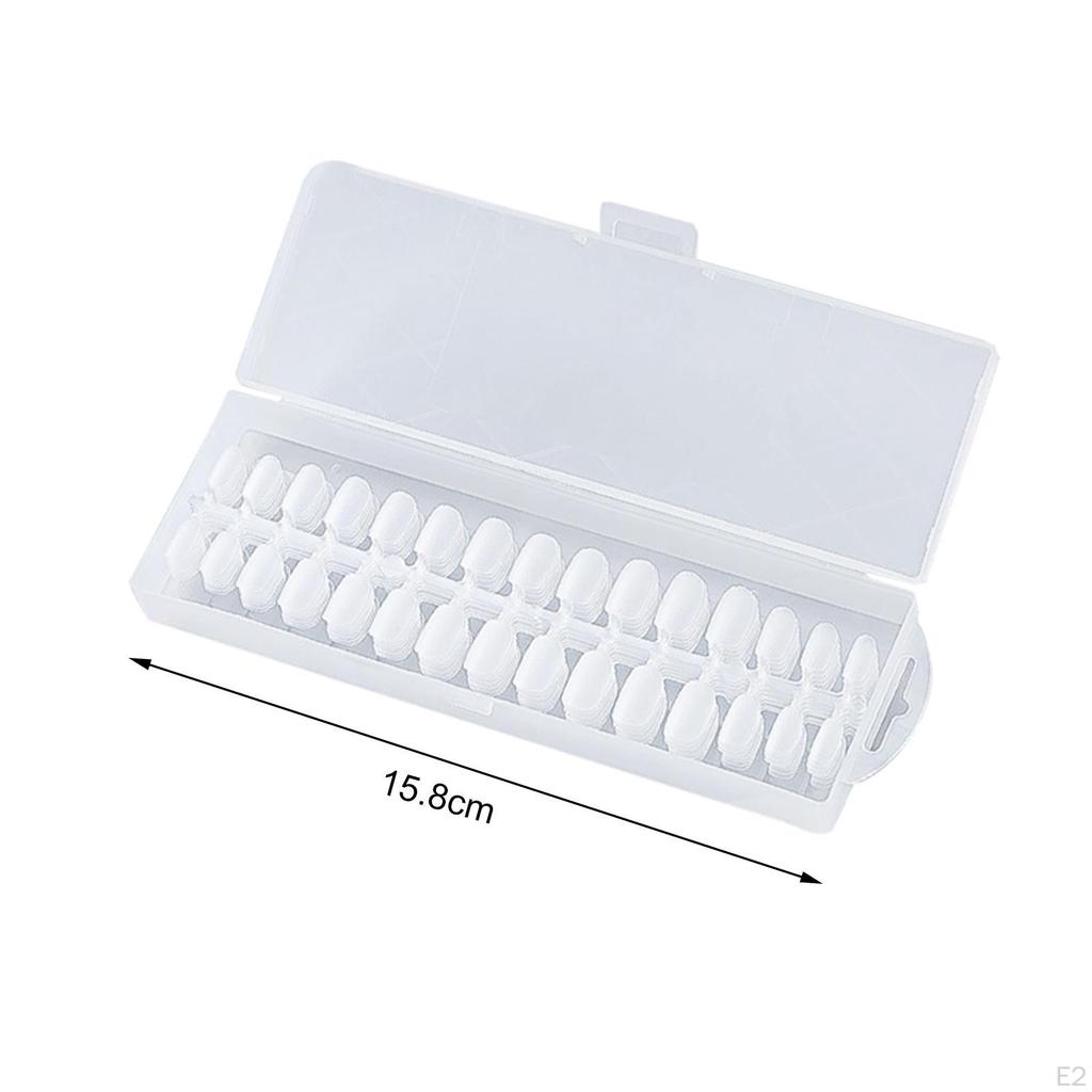 240 Pieces Clear Fake Nails Artificial French Tips for Party Stage performance DIY
