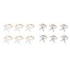 6Pcs Coastal Starfish Napkin Rings Rustic Starfish Summer Holiday Napkin Holders Seaside Party Napkin Rings for Beach House
