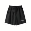 Summer Elastic Comfortable Lightweight Breathable Sports Shorts Unisex Shorts Black ASKV410-2W