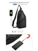 Men's Waterproof Leather Chest and Shoulder Bag