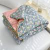 Květinová králičí deka, Jarní letní podzimní deka, Klimatizační deka, Deka na zdřímnutí, Měkká pohodlná chladivá prodyšná deka,